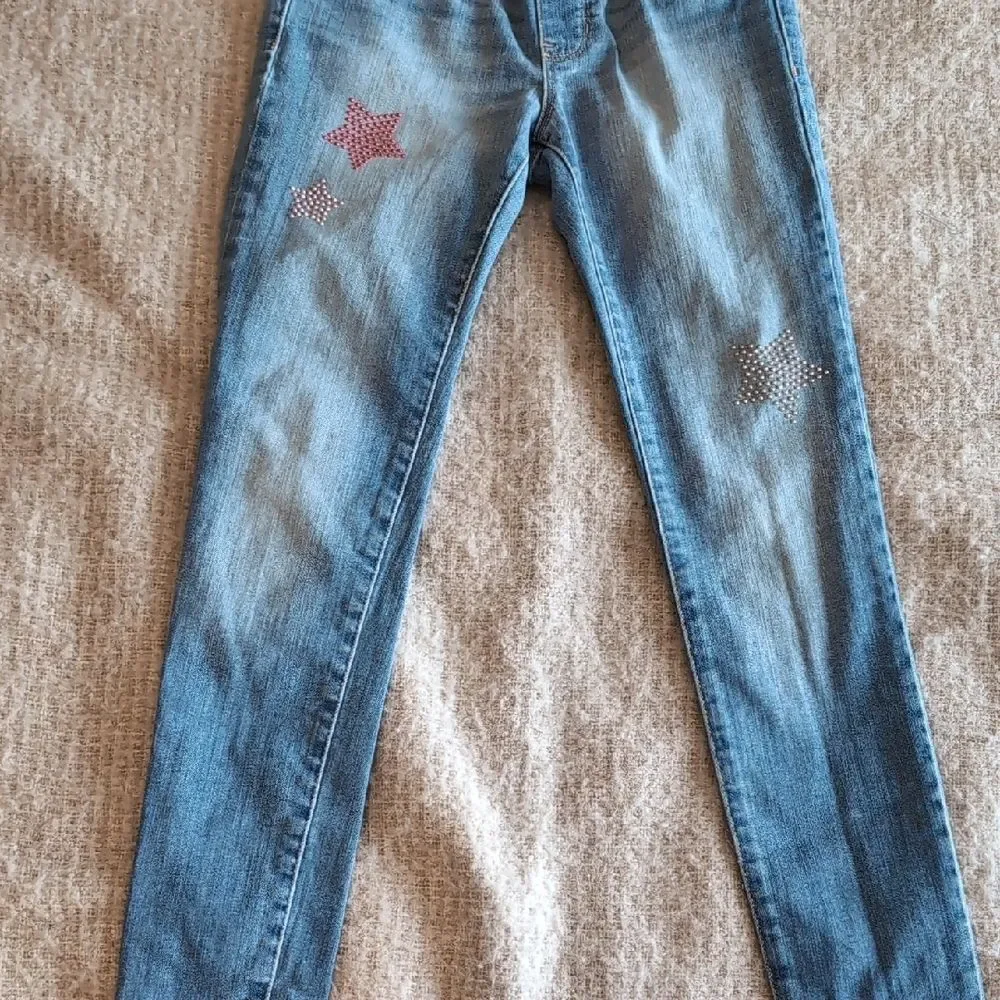 GAP Light Blue Girl's Skinny Jeans with Star Accents